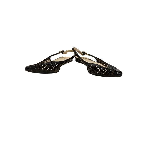 Vince Camuto Black Perforated Flats - Picture 2 of 3